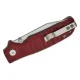 QSP Kali Folding Knife - 3.25" 14C28N Blade Dark Red Milled G10 Handle Cyclaire Knives and Tools