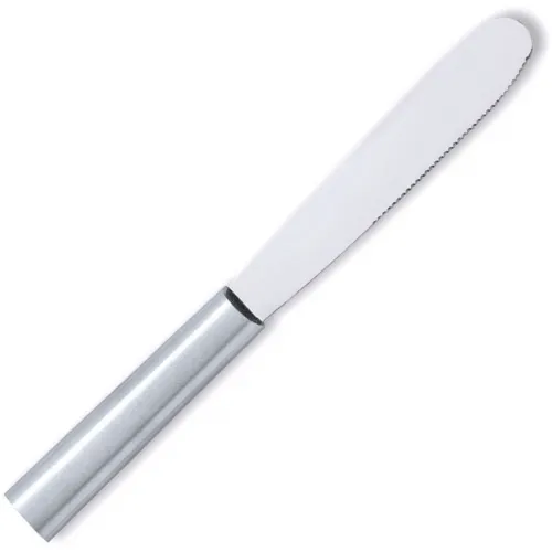 Rada Cutlery Silver Satin Finish Super Speader Knife - 5.1" Sturdy Stainless Steel Blade Aluminum Handle