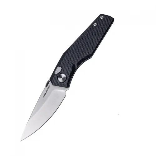Real Steel Spectrum Folding Knife - 3.7" Nitro-V Blade Black G10 Handle
