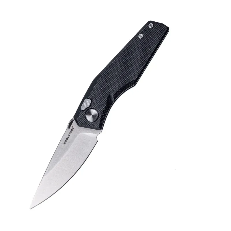 Real Steel Spectrum Folding Knife - 3.7" Nitro-V Blade Black G10 Handle Cyclaire Knives and Tools