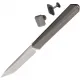 Remette Eligo UK EDC Double Detent Folding Knife with Free Cuff Links - 2.75" M390 Tanto Blade Grey Titanium Handle Cyclaire Knives and Tools