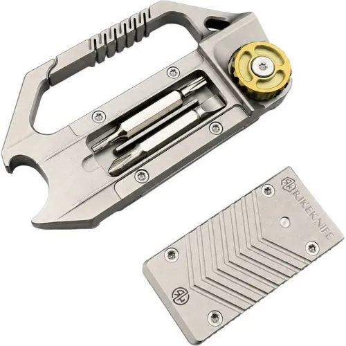 Rike Knife Grey Titanium Hasp MultiTool