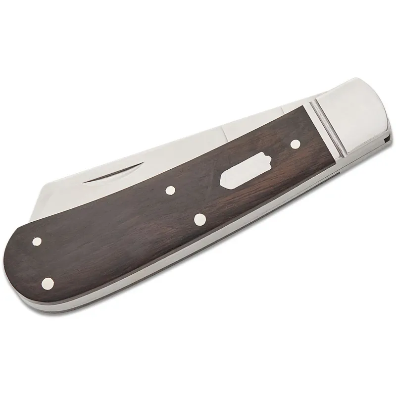 RoseCraft Blades Mill Creek Cotton Sampler Slipjoint Folding Knife - 3.125" D2 Satin Blade Black Sandalwood Handle Cyclaire Knives and Tools