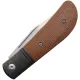 Rough Ryder UK EDC Polished Micarta Pocket Knife - 2.75" Stainless Steel Blade Bronze Canvas Micarta Handle Cyclaire Knives and Tools