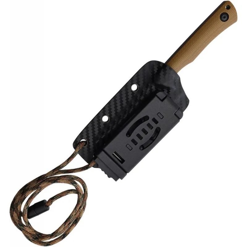 Rough Ryder RR2709 Fixed Blade Knife - 3.25" Upsweep Blade, Brown G10 Handle Cyclaire Knives and Tools
