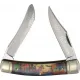 Rough Ryder Halloween Moose Dual Blade Folding Knife - 3.54" Blades Glow In The Dark Handle Cyclaire Knives and Tools
