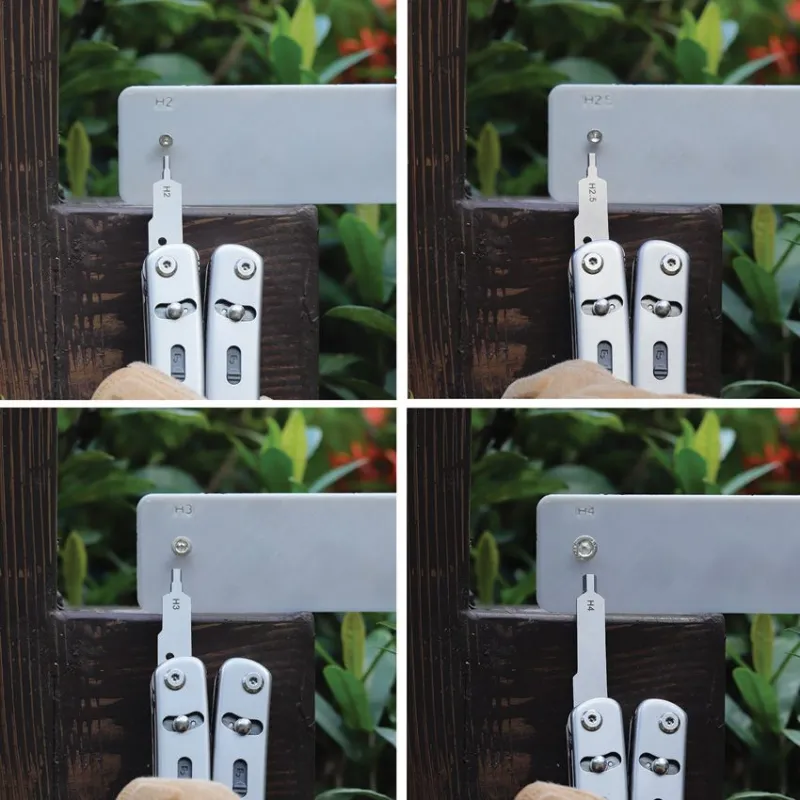 FT06 Set for Roxon Flex Multi-Tool - Set of 4 Hex Wrenches H2 H2.5 H3 and H4 Cyclaire Knives and Tools