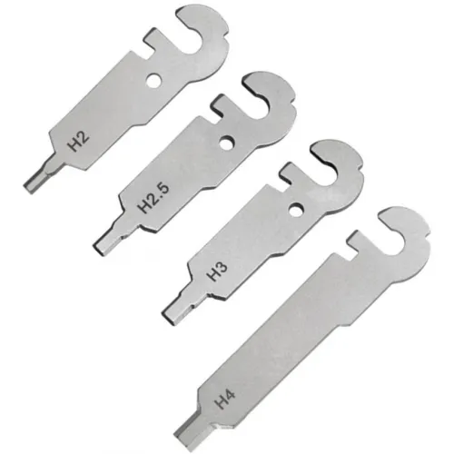 FT06 Set for Roxon Flex Multi-Tool - Set of 4 Hex Wrenches H2 H2.5 H3 and H4
