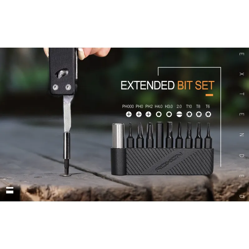 Roxon KS2 Elite One Handed Multi-Tool -  3.42" Closed 14 Tools Black G10 Handle Cyclaire Knives and Tools
