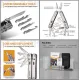 Roxon Flex Modular Multi Tool - 9 Pre-Installed Tools with 19 Functions Cyclaire Knives and Tools