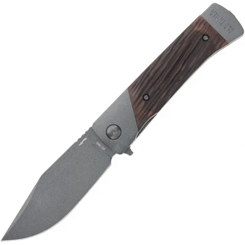Schrade Old Timer 134OTF Frontier Series Folding Knife -  3.75" Blade Luxewood Compostie Handle with Steel Bolster