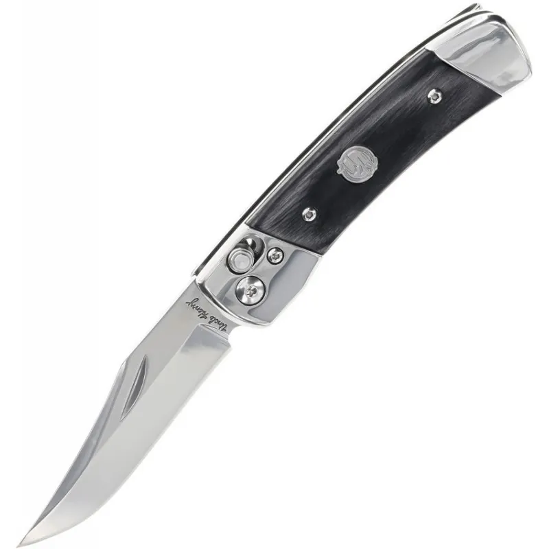 Schrade PLBS Smokey Folding Knife - 2.75" Stainless Steel Blade Black Wood Handle Cyclaire Knives and Tools
