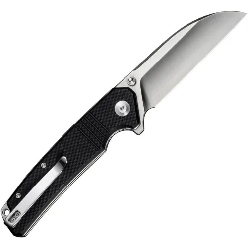 Sencut Knives Awassi Folding Knife - 3.5" Stainless Steel Sheepsfoot Blade Black G10 Handle