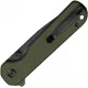 Sencut Knives Aetheris Folding Knife - 3.63" Black Stainless Steel Blade OD Green G10 Handle Cyclaire Knives and Tools