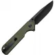 Sencut Knives Aetheris Folding Knife - 3.63" Black Stainless Steel Blade OD Green G10 Handle Cyclaire Knives and Tools