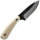 Skallywag Tactical Fireside Fixed Blade Knife - 2.75" Hammered 420 Stainless Steel Blade Tan Handle Cyclaire Knives and Tools