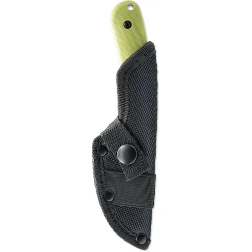 Skallywag Tactical Fireside Fixed Blade Knife - 2.75" Hammered 420 Stainless Steel Blade Green Handle
