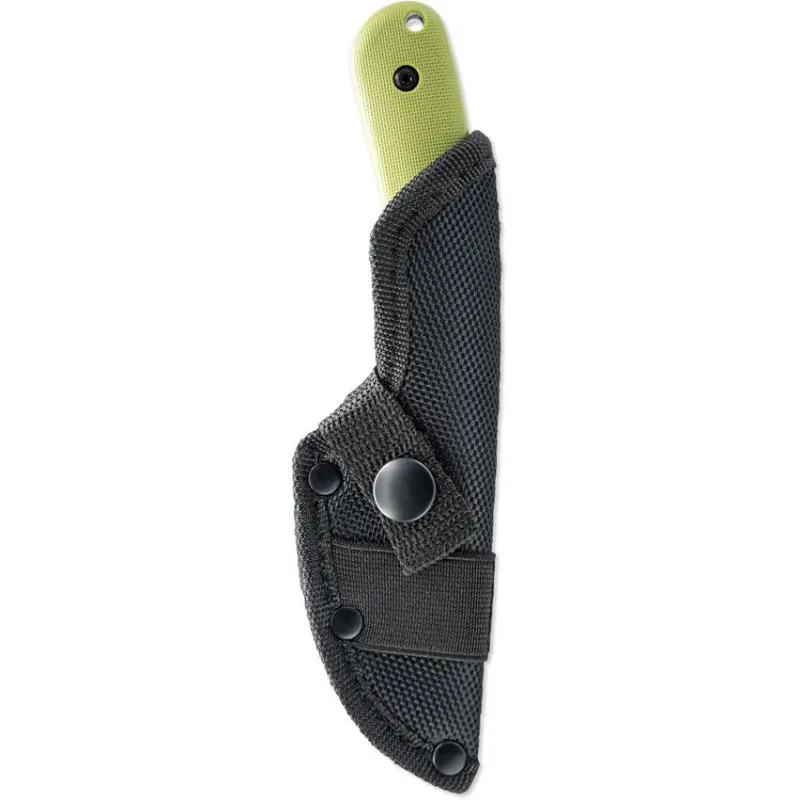 Skallywag Tactical Fireside Fixed Blade Knife - 2.75" Hammered 420 Stainless Steel Blade Green Handle Cyclaire Knives and Tools