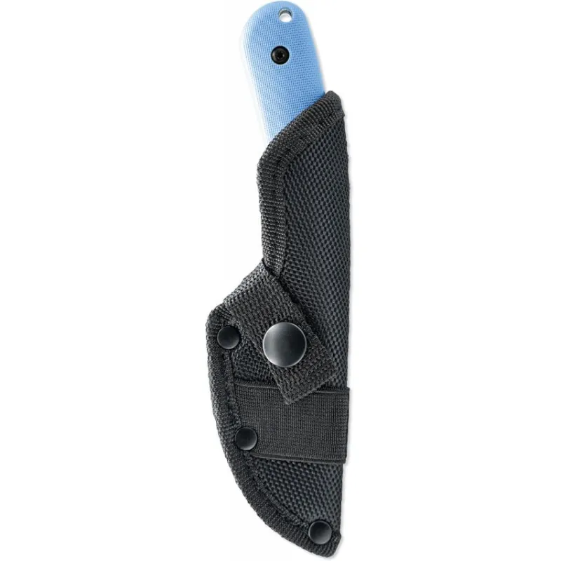 Skallywag Tactical Fireside Fixed Blade Knife - 2.75" Hammered 420 Stainless Steel Blade Blue Handle Cyclaire Knives and Tools