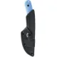 Skallywag Tactical Fireside Fixed Blade Knife - 2.75" Hammered 420 Stainless Steel Blade Blue Handle Cyclaire Knives and Tools