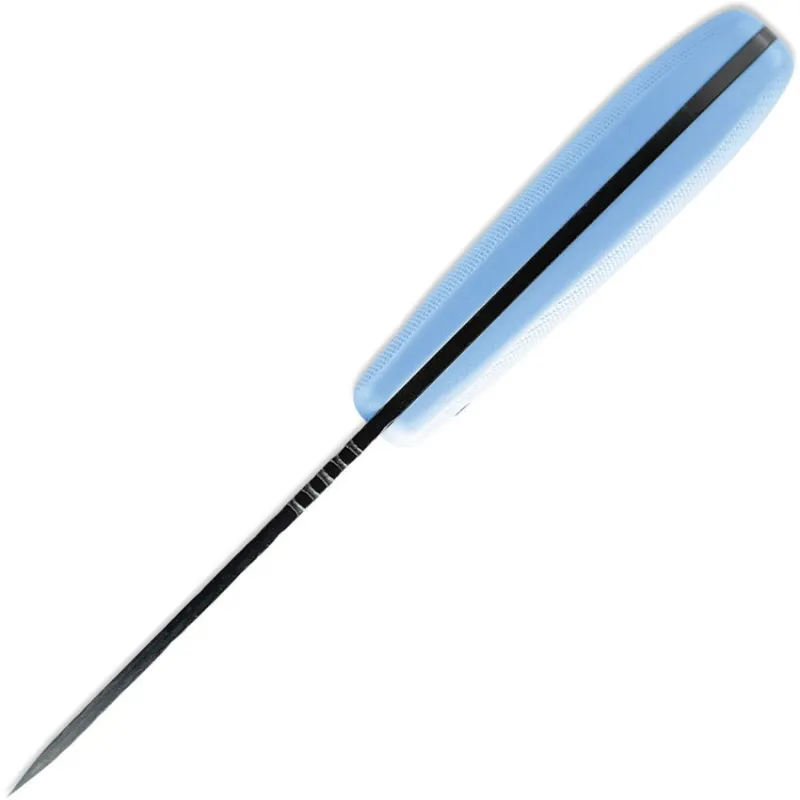 Skallywag Tactical Fireside Fixed Blade Knife - 2.75" Hammered 420 Stainless Steel Blade Blue Handle Cyclaire Knives and Tools