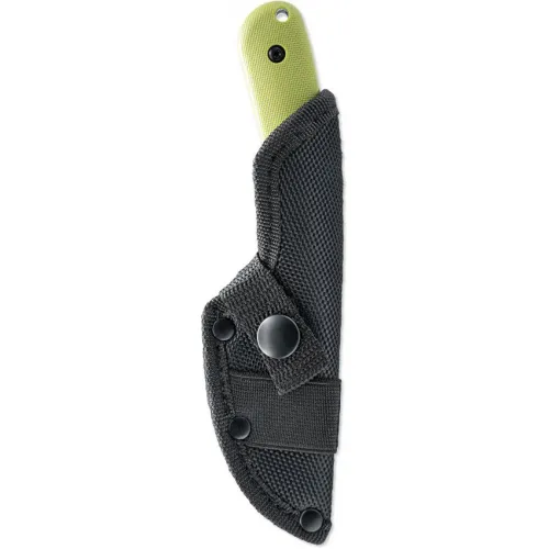 Skallywag Tactical Scorpion Fixed Blade Knife - 2.75" Hammered 420 Stainless Steel Skinner Blade Green Handle