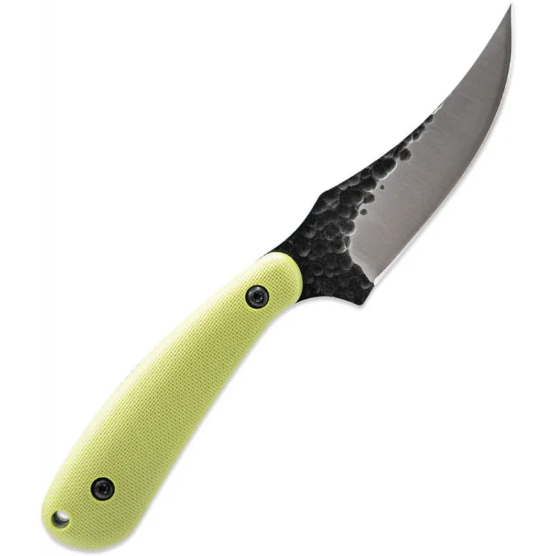 Skallywag Tactical Scorpion Fixed Blade Knife - 2.75" Hammered 420 Stainless Steel Skinner Blade Green Handle Cyclaire Knives and Tools