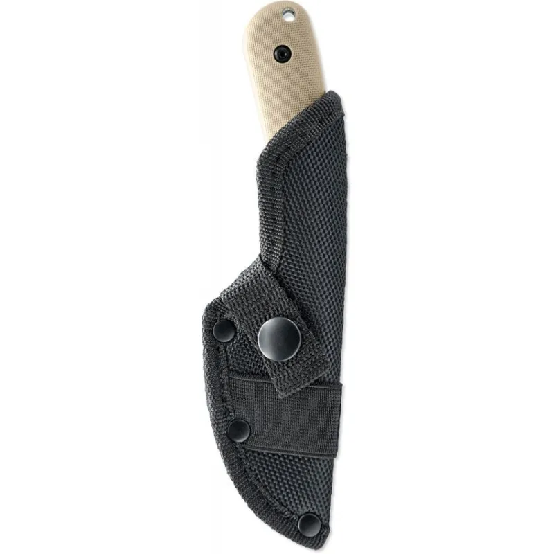 Skallywag Tactical Scorpion Fixed Blade Knife - 2.75" Hammered 420 Stainless Steel Skinner Blade Tan Handle Cyclaire Knives and Tools