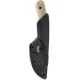 Skallywag Tactical Scorpion Fixed Blade Knife - 2.75" Hammered 420 Stainless Steel Skinner Blade Tan Handle Cyclaire Knives and Tools