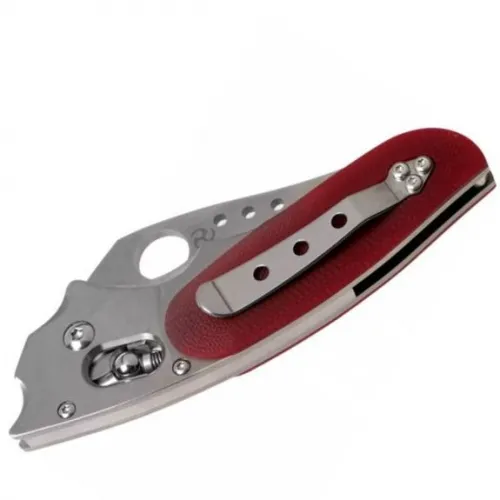 Spyderco Viele Phoenix Red Sprint Run Folding Knife - 3.03" VG10 Blade Ball Bearing Lock