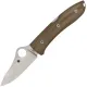 Spyderco Max SpyOpera Sprint Run Folding Knife - 2.9" M390 Stainless Steel Handle Brown Micarta Handle Cyclaire Knives and Tools