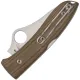 Spyderco Max SpyOpera Sprint Run Folding Knife - 2.9" M390 Stainless Steel Handle Brown Micarta Handle Cyclaire Knives and Tools