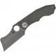 Spyderco Stovepipe Folding Knife - 2.78" CPM-20CV Dark Stonewashed Cleaver Blade Dark Titanium Handle Cyclaire Knives and Tools