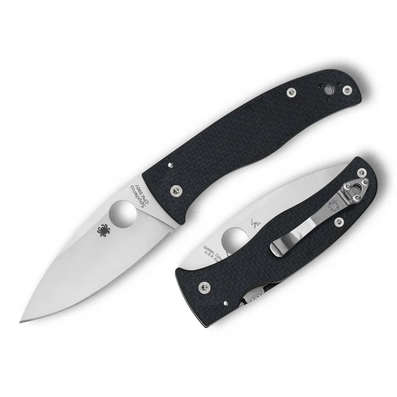 Spyderco Bodacious Sprint Run Folding Knife - 3.66" CPM-S90V Stainless Steel Blade Carbon Fiber  Cyclaire Knives and Tools