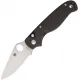 Spyderco ButtonUP Button Lock Folding Knife - 3.25" 8Cr13MoV Stainless Steel Blade Carbon Fiber and G10 Handle Cyclaire Knives and Tools
