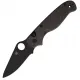 Spyderco ButtonUP Button Lock Folding Knife - 3.25" Black 8Cr13MoV Stainless Steel Blade Carbon Fiber and G10 Handle Cyclaire Knives and Tools