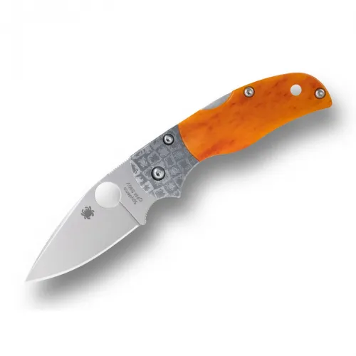 Spyderco Native 5 50th Anniversary Amber Bone CPM S90V Sprint Run - 2.98" Blade