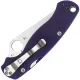 Spyderco Paramilitary 2 Folding Knife - 3.45" CPM-S110V Satin Plain Blade Blue G10 Handle Cyclaire Knives and Tools