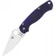 Spyderco Paramilitary 2 Folding Knife - 3.45" CPM-S110V Satin Plain Blade Blue G10 Handle Cyclaire Knives and Tools