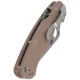 Spyderco Paramilitary 2 Sprint Run Lightweight Folding Knife - 3.47" CPM-15V Blade Bown FRN Handle Cyclaire Knives and Tools
