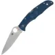 Spyderco Endura 4 LW Plain Blade - 3.75" CPM-SPY27 Stainless Steel Blade Cobalt Blue Handle Cyclaire Knives and Tools
