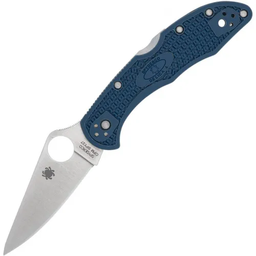 Spyderco Delica 4 Lightweight Folding Knife - 2.9" CPM-SPY27 Blade Cobalt Blue FRN Handle