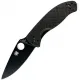 Spyderco Tenacious Folding Knife - 3.39" Black 8Cr13MoV Stainless Steel Blade Carbon Fiber and G10 Handle Cyclaire Knives and Tools