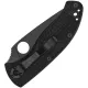 Spyderco LW Tenacious Folding Knife - 3.39" 8Cr13MoV Black Stainless Steel Plain Blade Black Handle Cyclaire Knives and Tools