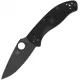 Spyderco LW Tenacious Folding Knife - 3.39" 8Cr13MoV Black Stainless Steel Plain Blade Black Handle Cyclaire Knives and Tools