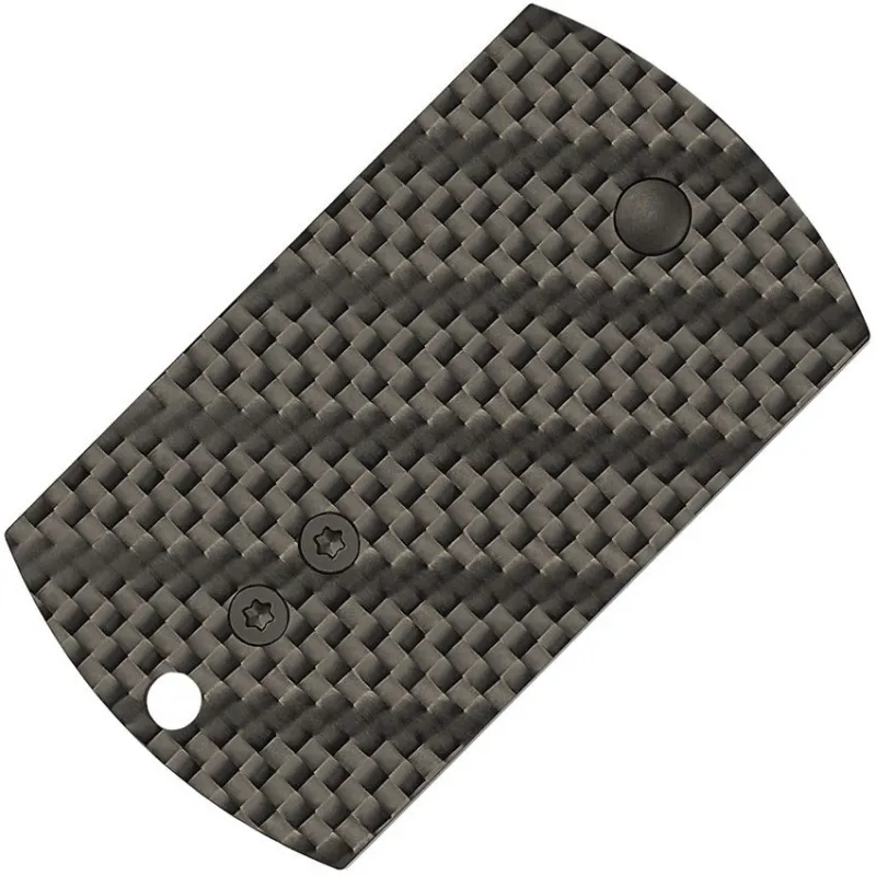 Spyderco Dog Tag UK EDC Folding Knife - 1.25" Black Titanium Carbonitrie Coated CPM-S30V Blade Black Carbon Fibre Handle Cyclaire Knives and Tools