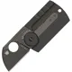 Spyderco Dog Tag UK EDC Folding Knife - 1.25" Black Titanium Carbonitrie Coated CPM-S30V Blade Black Carbon Fibre Handle Cyclaire Knives and Tools