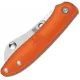 Spyderco Roadie UK EDC Slipjoint Folder - 2.1" Plain Sheepsfoot Blade Orange Handle Cyclaire Knives and Tools