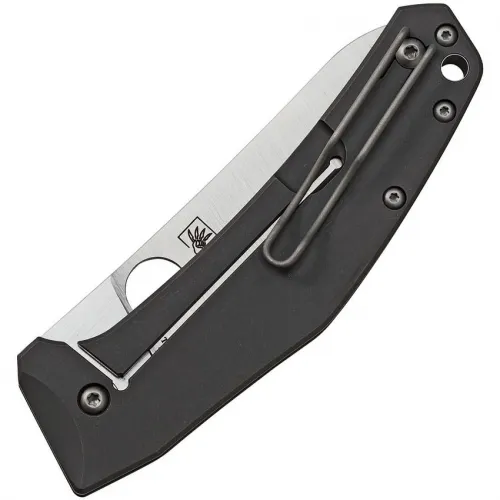 Spyderco SpydieChef Folding Knife - 3.52" LC200N Tool Steel Blade Grey Titanium Handle