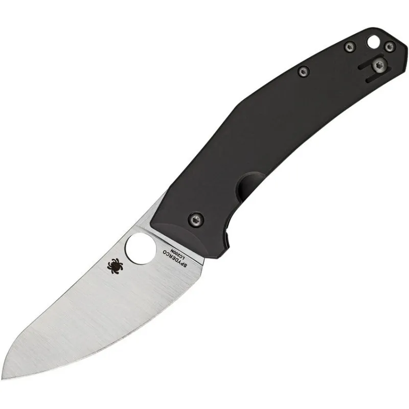 Spyderco SpydieChef Folding Knife - 3.52" LC200N Tool Steel Blade Grey Titanium Handle Cyclaire Knives and Tools